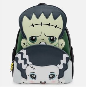 Loungefly Universal Monsters Frankenstein & Bride Cosplay Mini Backpack